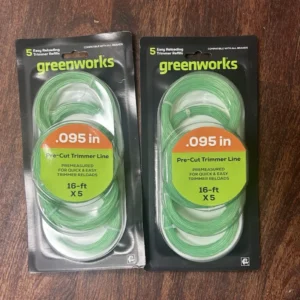 Greenworks Trimmer String - 2 Pack-5 Easy Reloading Trimmer Refills .095 in